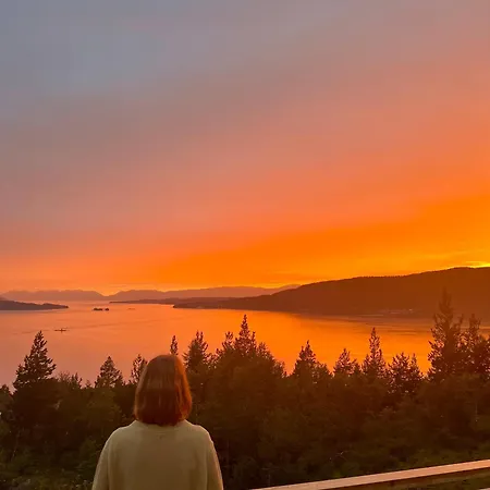 בית נופש Fjord-holiday-lodge Mit Atemberaubendem Panorama Åfarnes