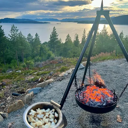 Fjord-holiday-lodge Mit Atemberaubendem Panorama Casa de Férias *