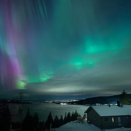 Fjord-holiday-lodge Mit Atemberaubendem Panorama בית נופש Åfarnes
