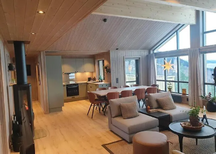 Fjord-holiday-lodge Mit Atemberaubendem Panorama * Åfarnes